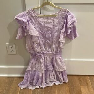 LoveShackFancy minidress, lavender